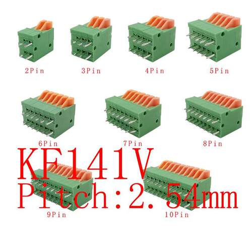 10Pcs KF141R/KF141V 2.54mm Right Angle/Straight Needle PCB M