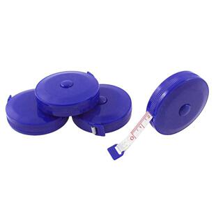 4Pcs Blue Round Retractable Tailors Measure Tape Ruler Metri