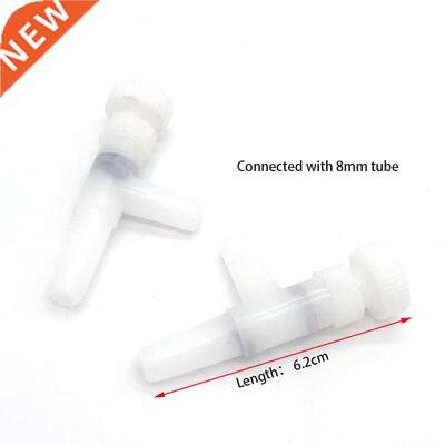 5pcs 8mm White Aquarium Air Regulator Flow Tube Pipe