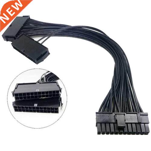 Power Supply PSU 24 pin ATX Mainboard Mboard Adapter Co