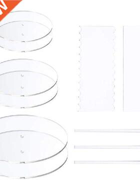 Acrylic Round Cake Disk Set - Cake Discs Circle Base Boards