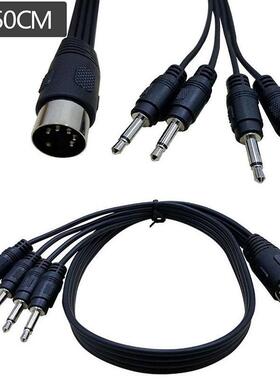 DIN to 3.5mm Cable, 50CM 5 Pin DIN Plug Male to 4 X 3.5MM Fe
