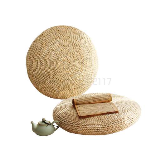 30/40/45/50/60cm Round Natural Weave Straw Handmade Pillow