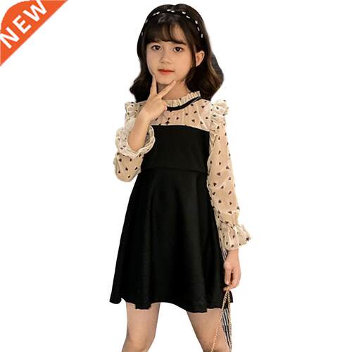 Dress For Girls Patchwork Dress Girls Full Length Party Dres