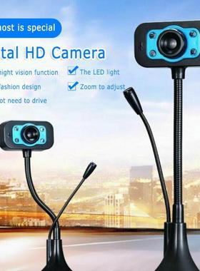 Webcam Full HD Web Camera With Microphone USB Plug Web Cam F