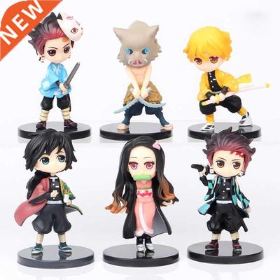 6pcs/set Anime Demon Slayer Figure Kimetsu No Yaiba Figure Q