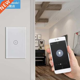 10A 110V WiFi Touch Switch 1-3Gang US Plug Timer Touch Switc