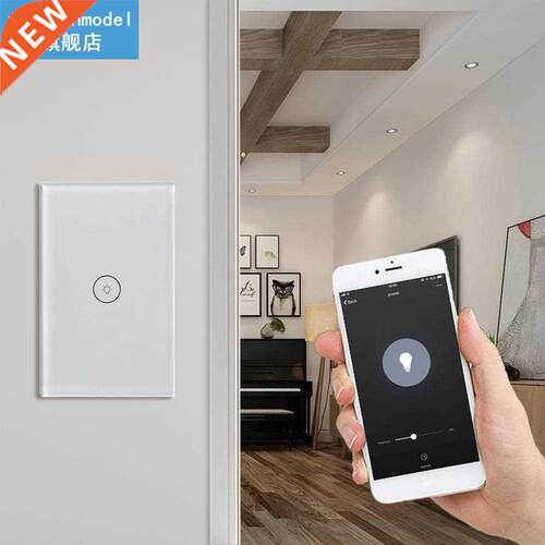 10A 110V WiFi Touch Switch 1-3Gang US Plug Timer Touch Switc