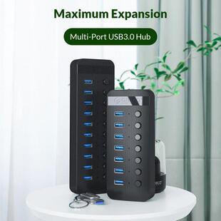 ORICO 7/10 Port USB 3.0 HUB With 12V Power Adapter BC1.2 Cha