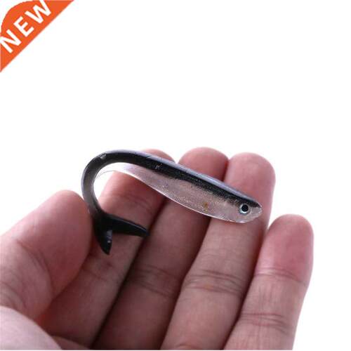 5pcs Fishing Lures Soft Bait 80mm Artificial Bait Shrimp Sal