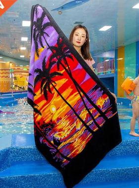 Extended bath towel explosions Hawaiian island style home