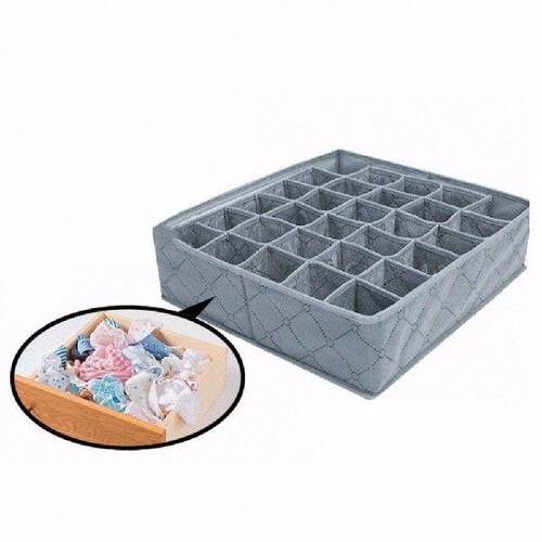 30 Cell Foldable Bamboo Charcoal Underwear Socks Drawer