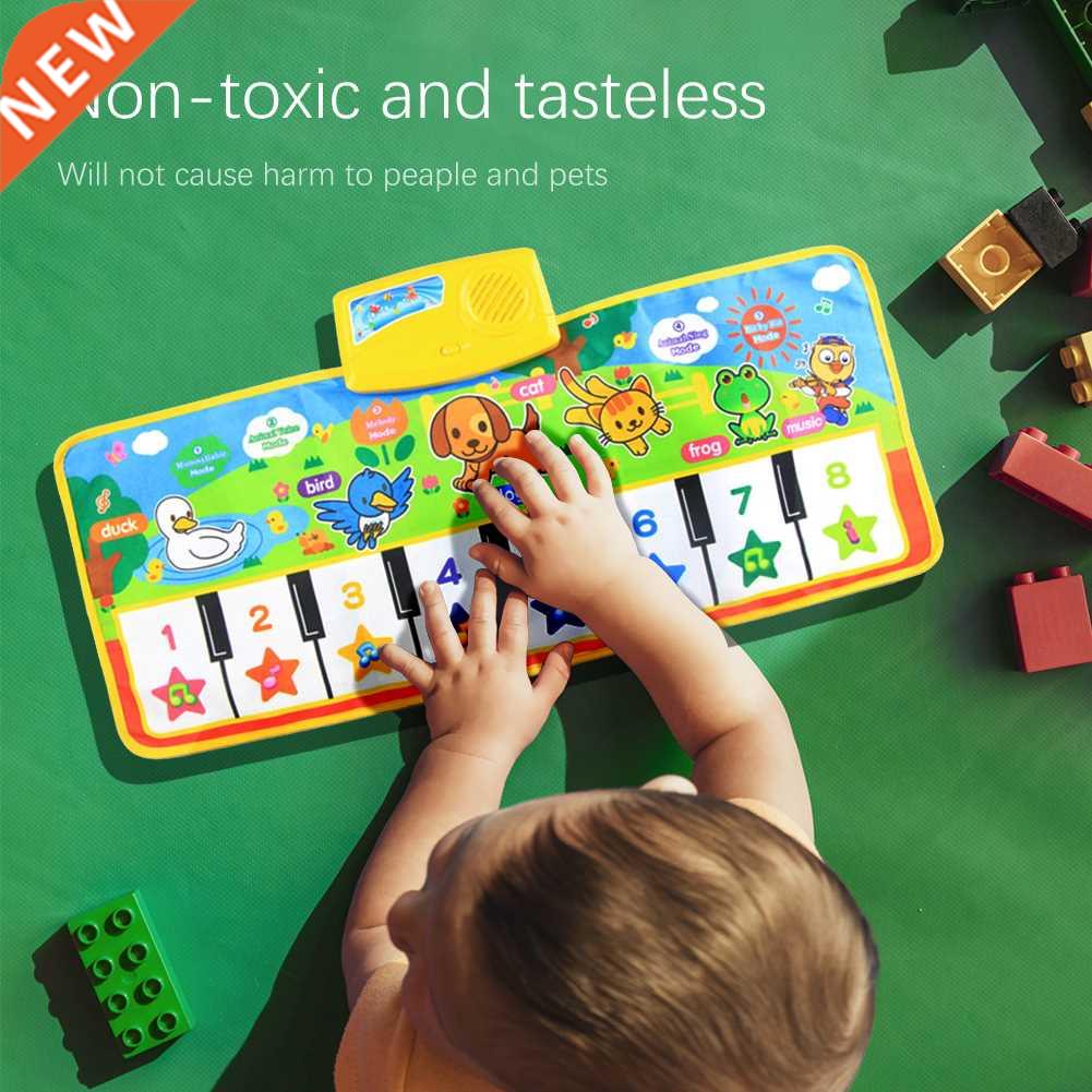 Portable Electric Musical Piano Keyboard Mat with Animal