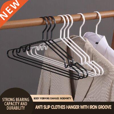 5pcs Clothes Hanger Iron Clothing Drying Rack Anti -slip