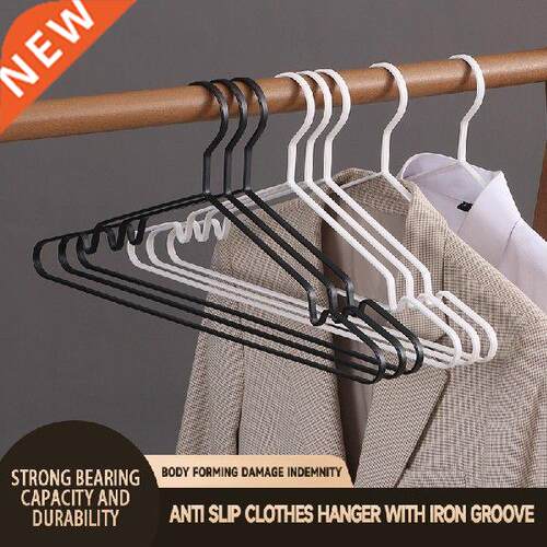 5pcs Clothes Hanger Iron Clothing Drying Rack Anti -slip