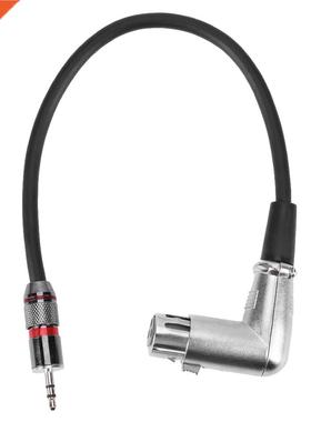 0cm 90 degree Audio Adapter Cable pin XLR Female to .5mm
