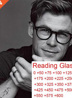 Classic Vintage Round Presbyopia Reading Glasses For Men Ant