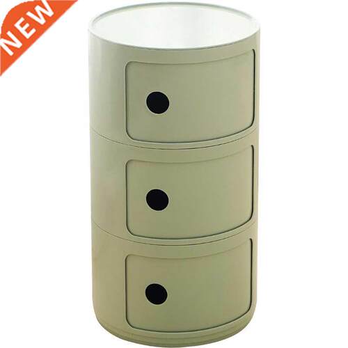 Anti-slip design Nordic round coffee table sliding door mode