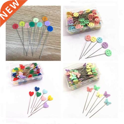 Button Butterfly Plum blossom Embroidery Patchwork Pins