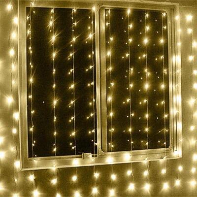 24V 300LEDs 3x3 meters LED ccle Curtan Strng Lghts