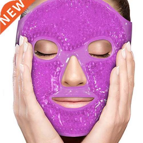 Ice Gel Eye Face Mask Hot Cold Therapy Sleep Mask for Migrai