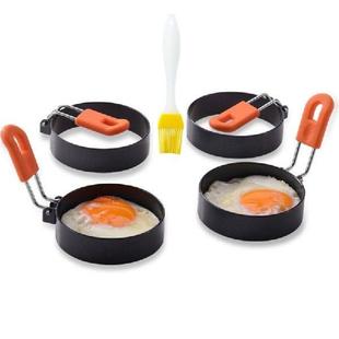 634E 4 Pcs Omelette Ring Round Fried Egg Mold with