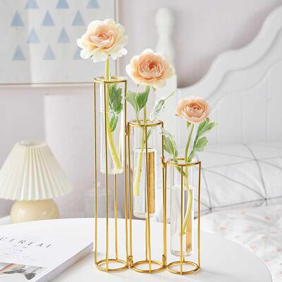 Glass Vase Hydroponic Home Decoration Accessories Flower Vas