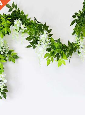 180cm Fake vy Wstera Flowers Artfcal Plant Vne Garlan