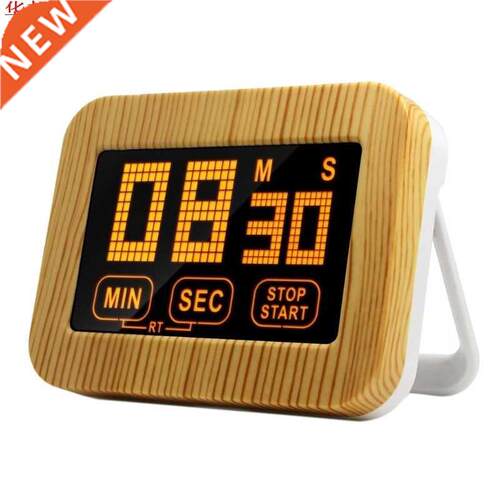 Touch Screen Luminous Kitchen Timer LCD Display Magnetic Wit