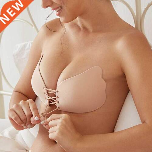1/2 Pair Strapless Invisible Sticky Bra Underwear Sexy Seaml