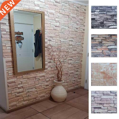 Foam 3D Wall Stickers Self Adhesive Wallpaper Panels Home De