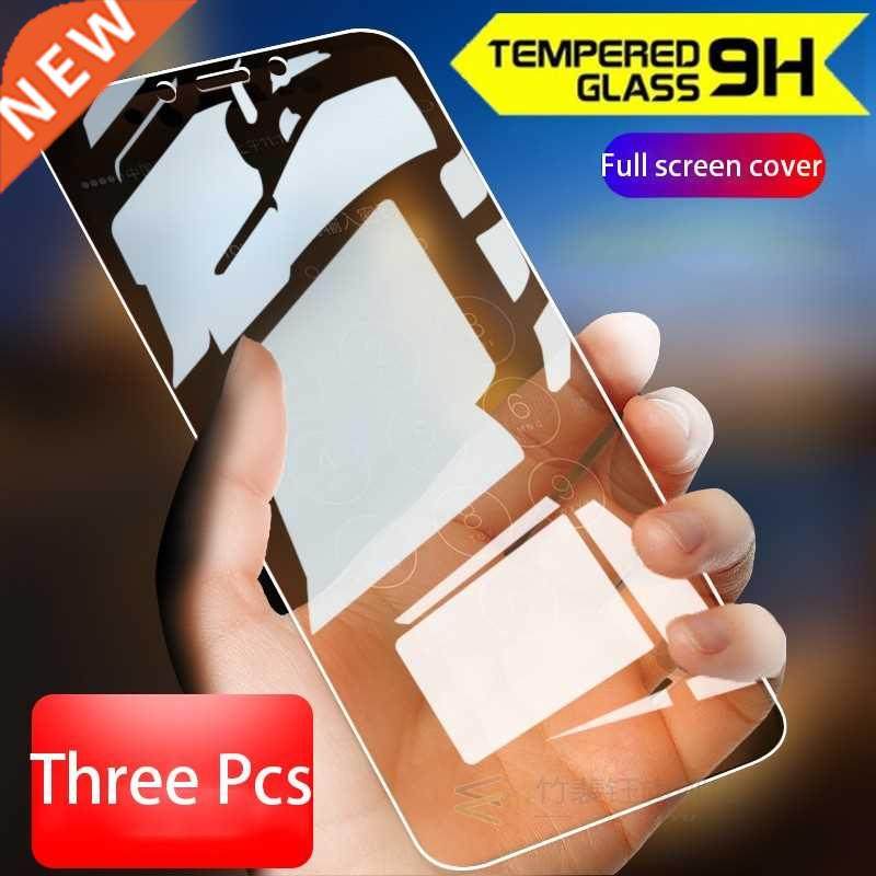 3Pcs/lot Full Tempered Glass For vivo X20 Screen Protector 9