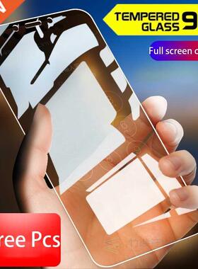 3Pcs/lot Full Tempered Glass For vivo X20 Screen Protector 9