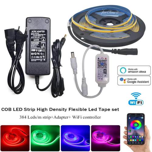 Smart WiFi APP Controller Dimming control DC12V 24V COB 384L