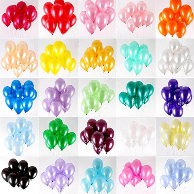 10/20/0/50Pcs 10inch 1.5g Pearl Latex Balloons Happy Birthd