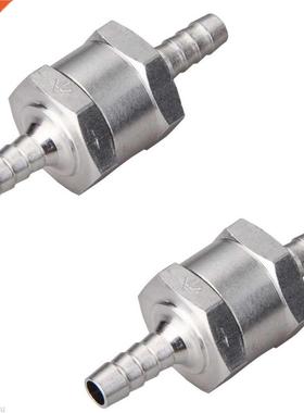 2pcs 6MM Non-Return One Way 1/4 Inch Air Fuel Oil Check Valv