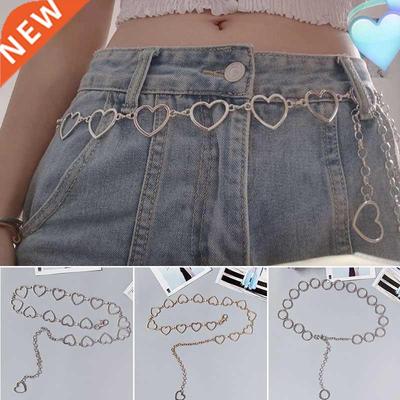 105cm Waistband Pants Classic Waist Chain Love Heart Hollow