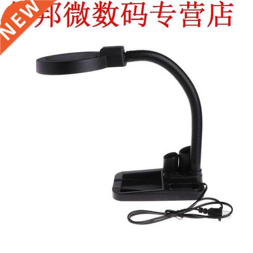 5X 10X Magnifier Magnifying Glass Desk Lamp Repair Tools Wit