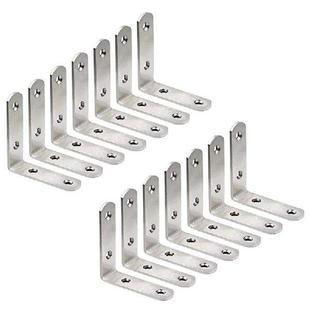 50Pack L Bracket Corner Braces Stainless Steel Heavy Duty