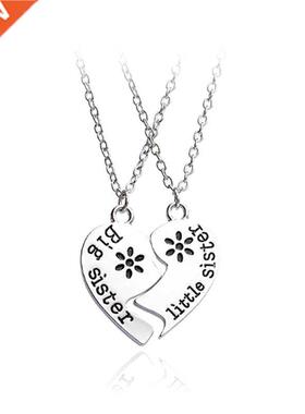 Two piece Necklace The Best Sister And Sister Pendant Neckl