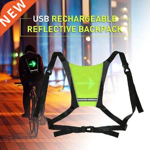 Cycling Bicycle LED Wireless Safety Turn Signal Light Vest