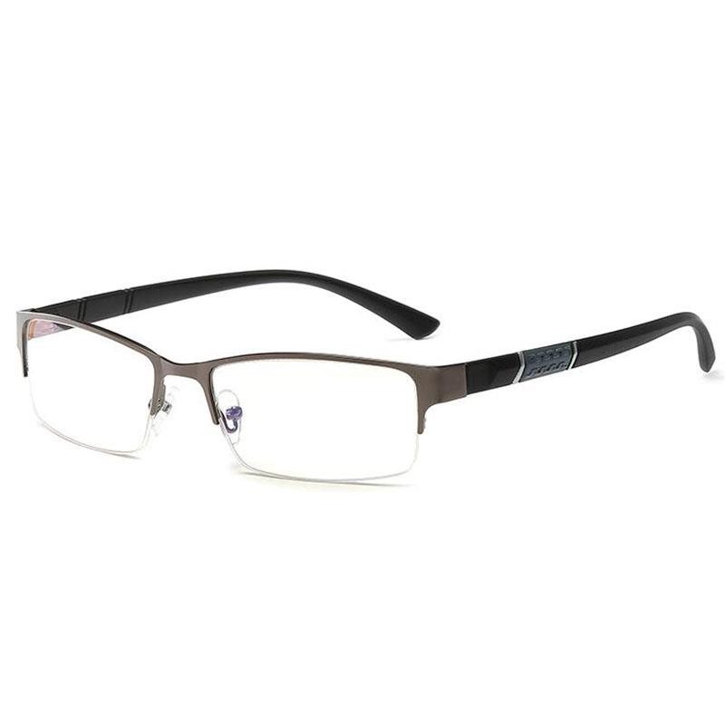 Half Metal Frame Nearsighted Glasses Unisex Prescription Myo