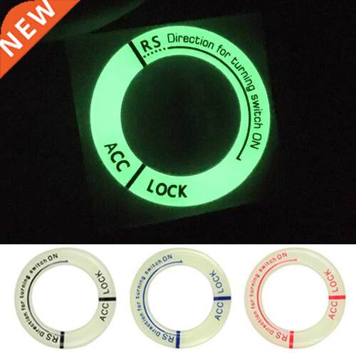 Car Night Luminous Ignition Ring Stickers Auto Motorcycle U