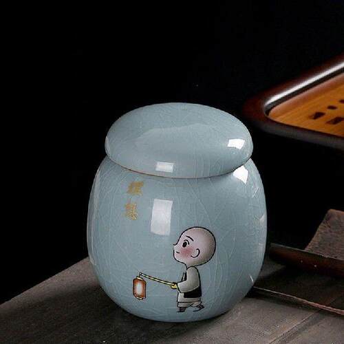Chinese Style Geyao Tea Caddy Household Travel Easy to