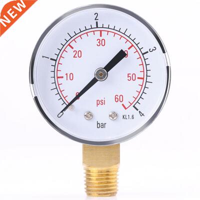 High Accurate Pressure Gauge For Fuel Air Oil Or Water 0-4ba