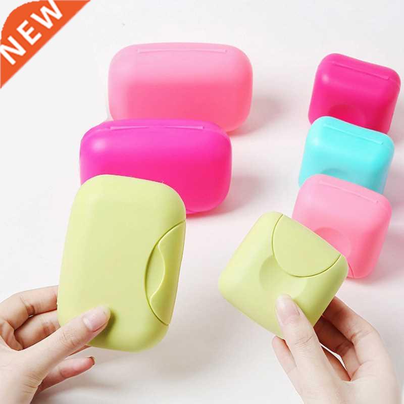 1Pcs big/small Candy color portable Soap Dish Box Case Bath