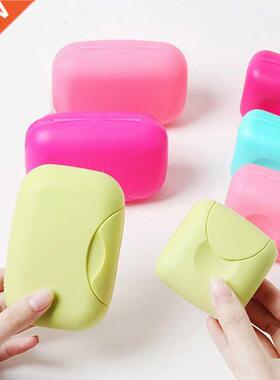 1Pcs big/small Candy color portable Soap Dish Box Case Bath