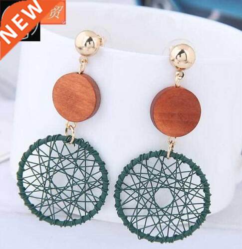Big circle earring lady temperament pendant Stud earrings