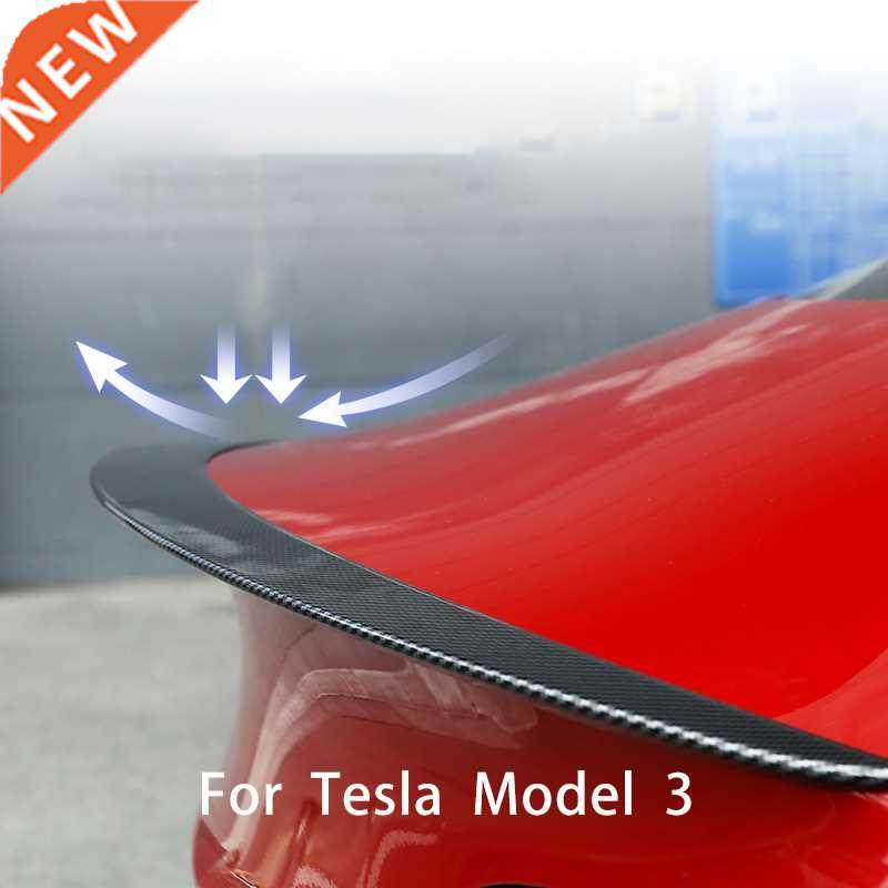 For Tesla Model 3 2021 Car Spoler ABS Carbon Fber Car Styl