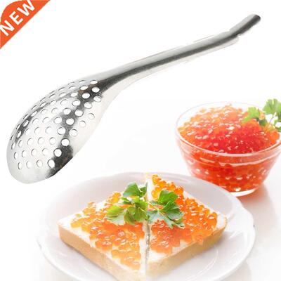 56 Holes Caviar Spoon Restaurant Food Stainless Steel Egg St